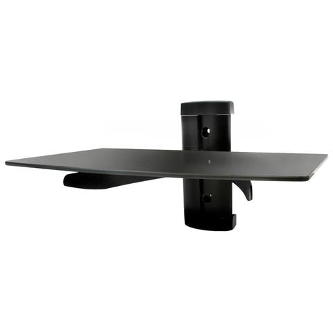 Tempered Glass Single Stud 22lb Shelf Wall Mount