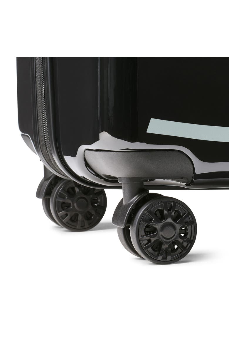 Karl in A Box Upright Suitcase, Alternate, color, Black