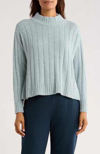 Eileen Fisher Mock Neck Ribbed Sweater
