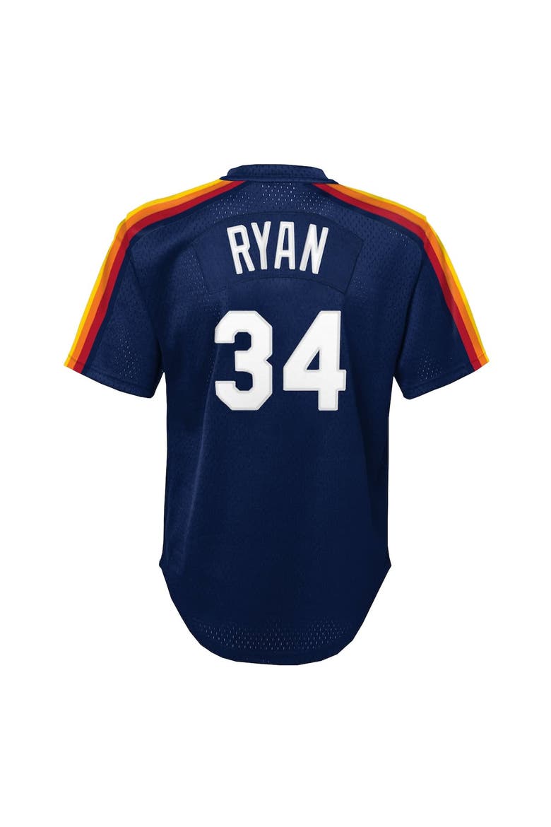 Toddler Mitchell & Ness Nolan Ryan Navy Houston Astros Throwback Mesh Batting Practice Jersey, Alternate, color, Navy