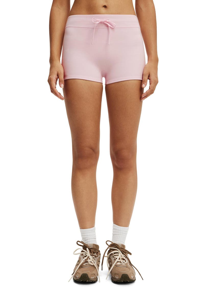 Women's Active Ultra Soft Tie Front Micro Short, Main, color, Cherry Dream
