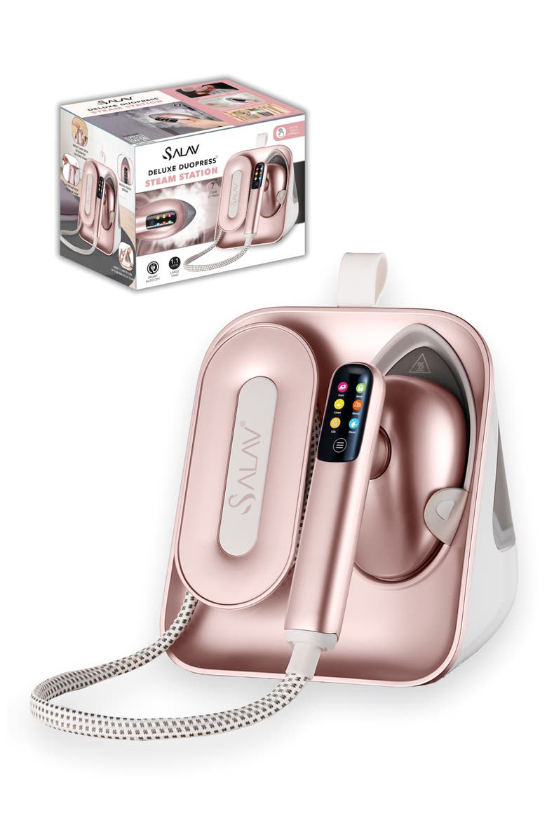 Deluxe DuoPress Steam Station, Main, color, ROSE GOLD