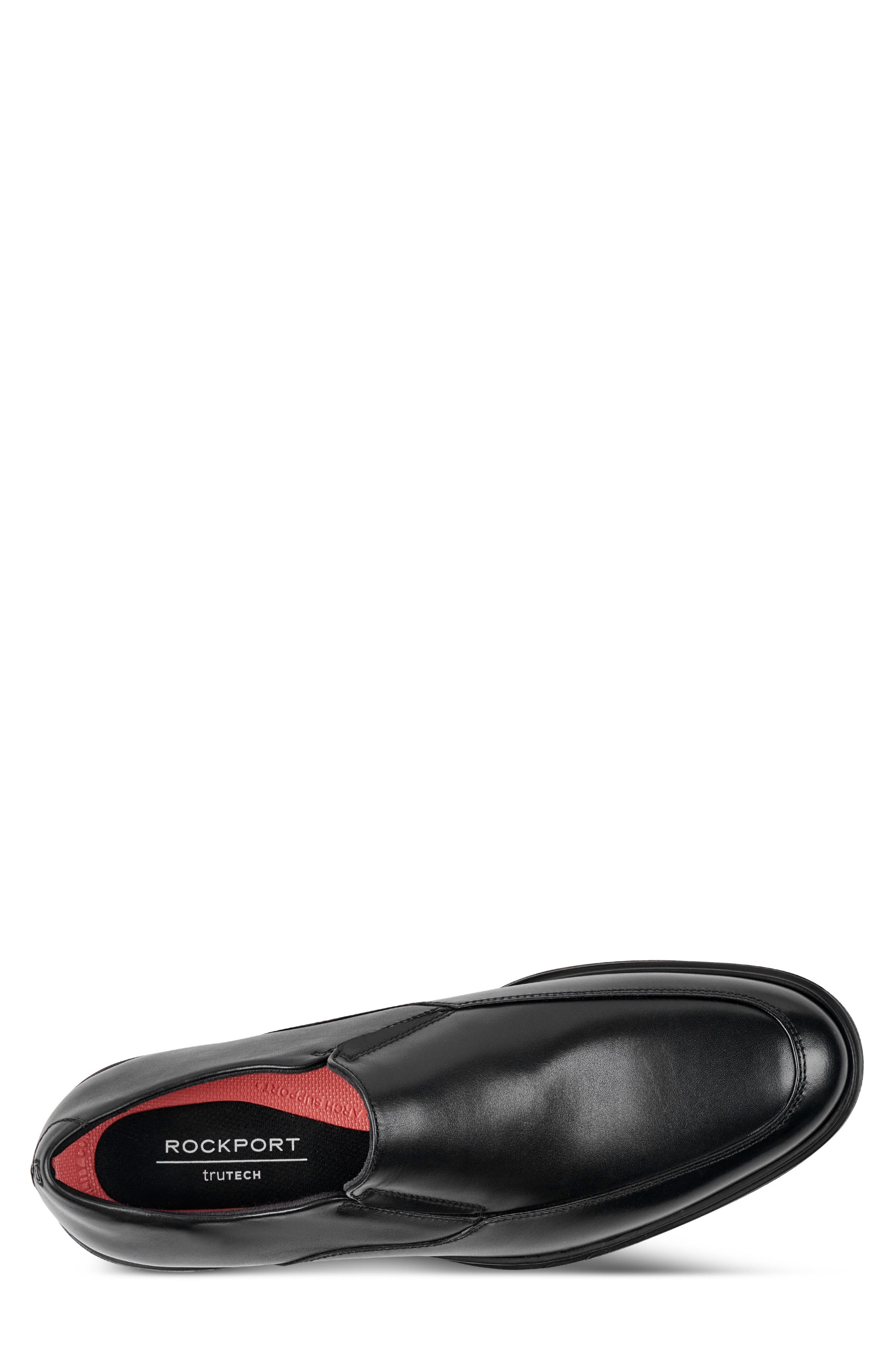 Rockport Keefer Loafer, Alternate, color, Black Leather