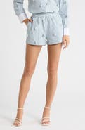 MAUDE CLUB Porter Stripe Quilted Shorts