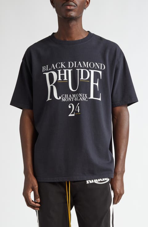 Black Diamond Cotton Graphic T-Shirt