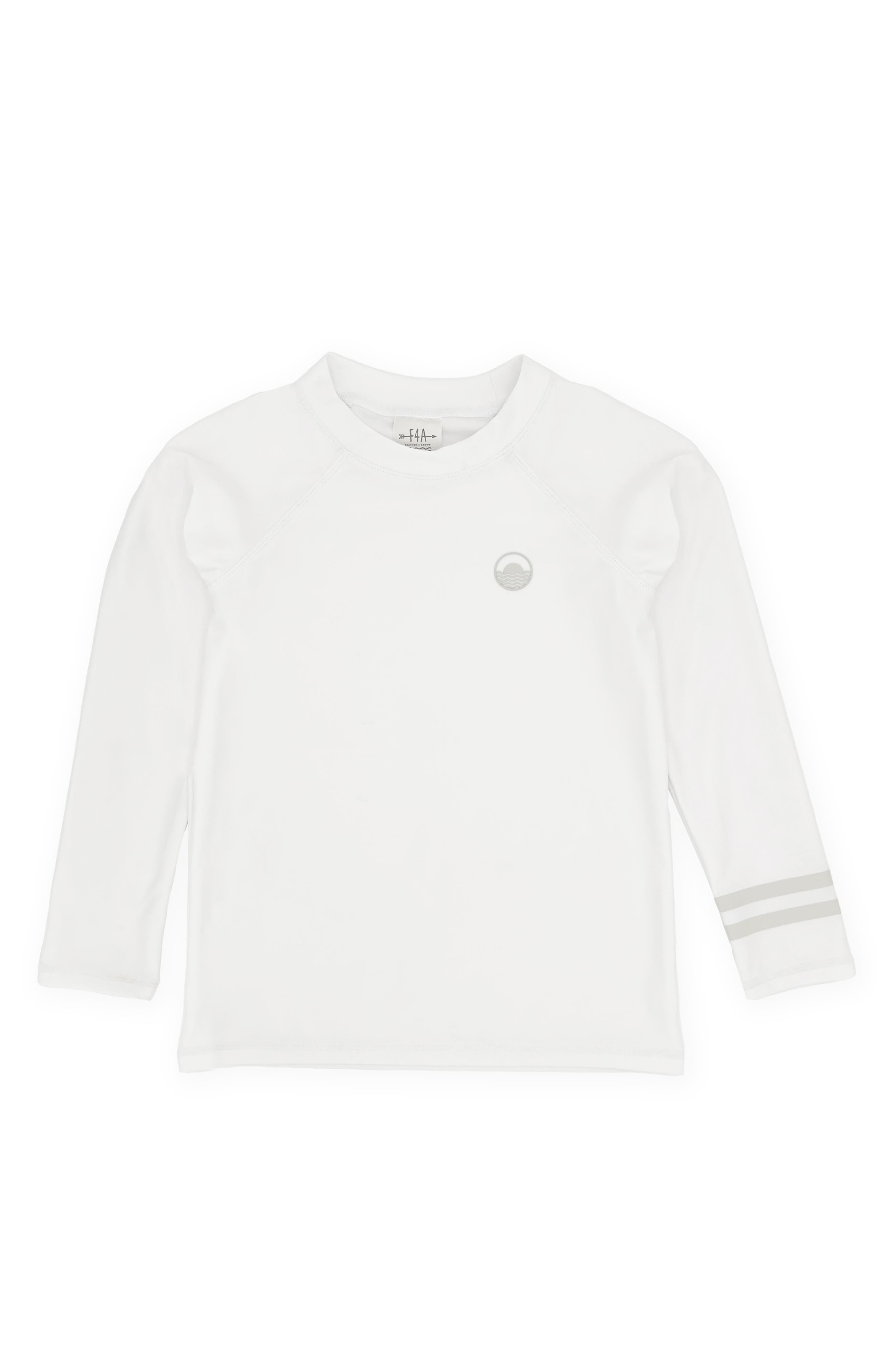 Feather 4 Arrow Babies'  Kids' Icon Long Sleeve Rashguard In White