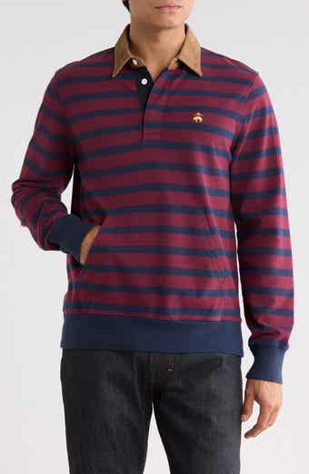Stripe Cotton Rugby Polo