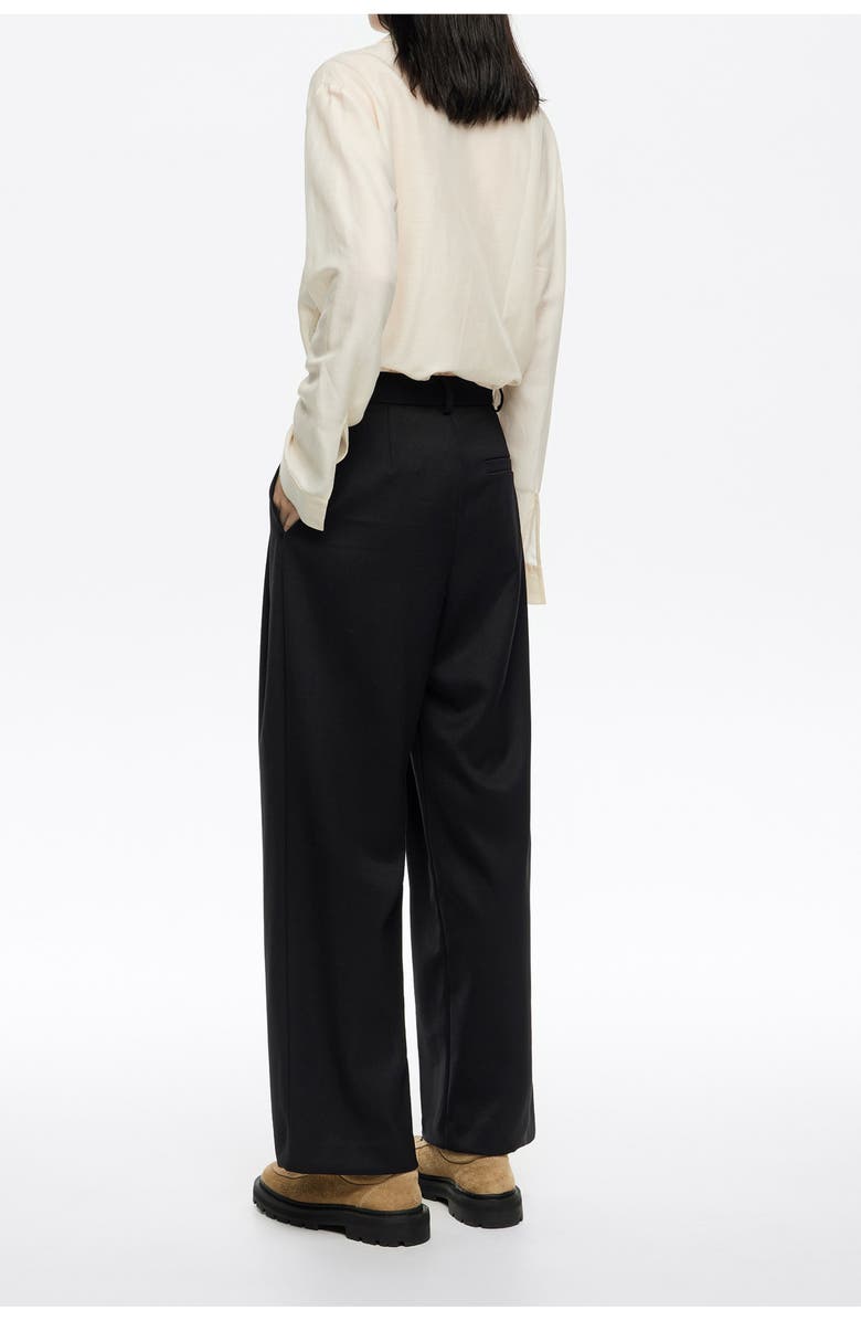 Bimba y Lola Darted Trousers, Alternate, color, Black