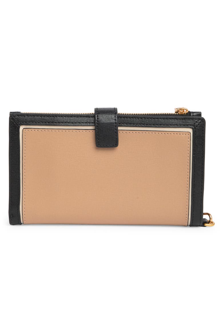morgan colorblocked phone wallet, Alternate, color, CAFE MOCHA MULTI