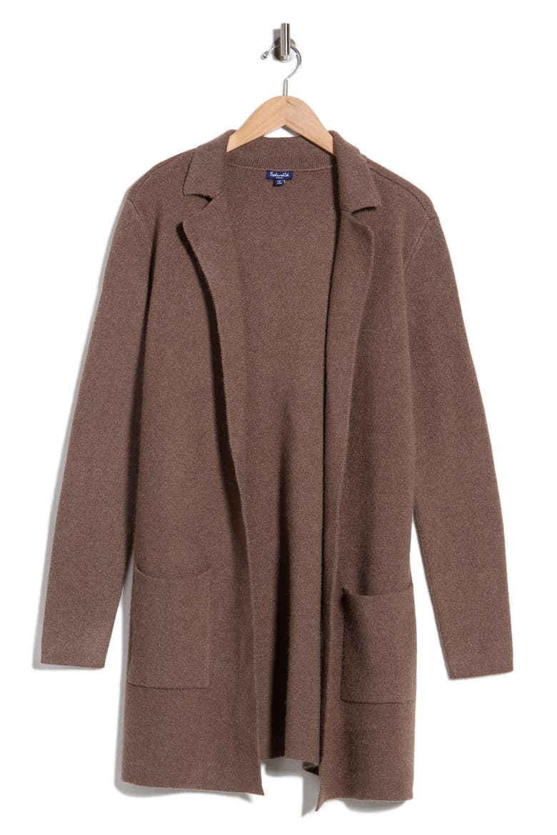 Emily Sweater Jacket, Main, color, CEDAR BROWN BROWN