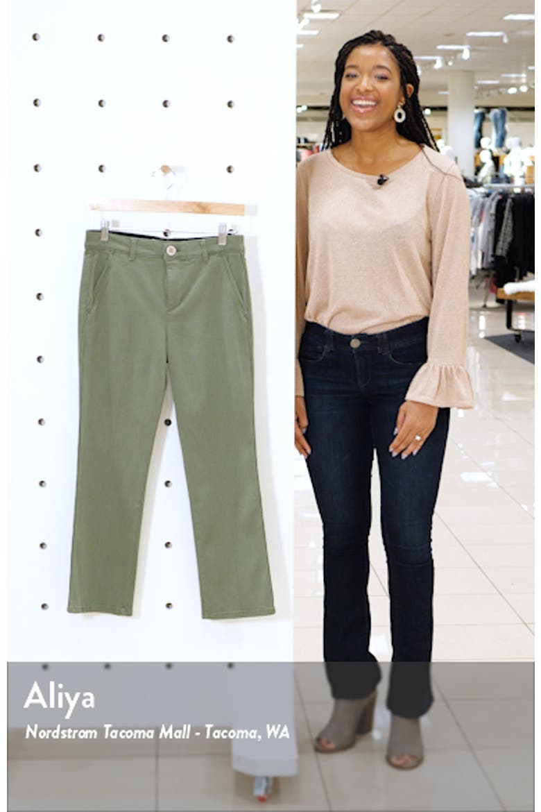 Ab-solution Luxe Touch Cotton Blend Ankle Trousers (Nordstrom Exclusive) video