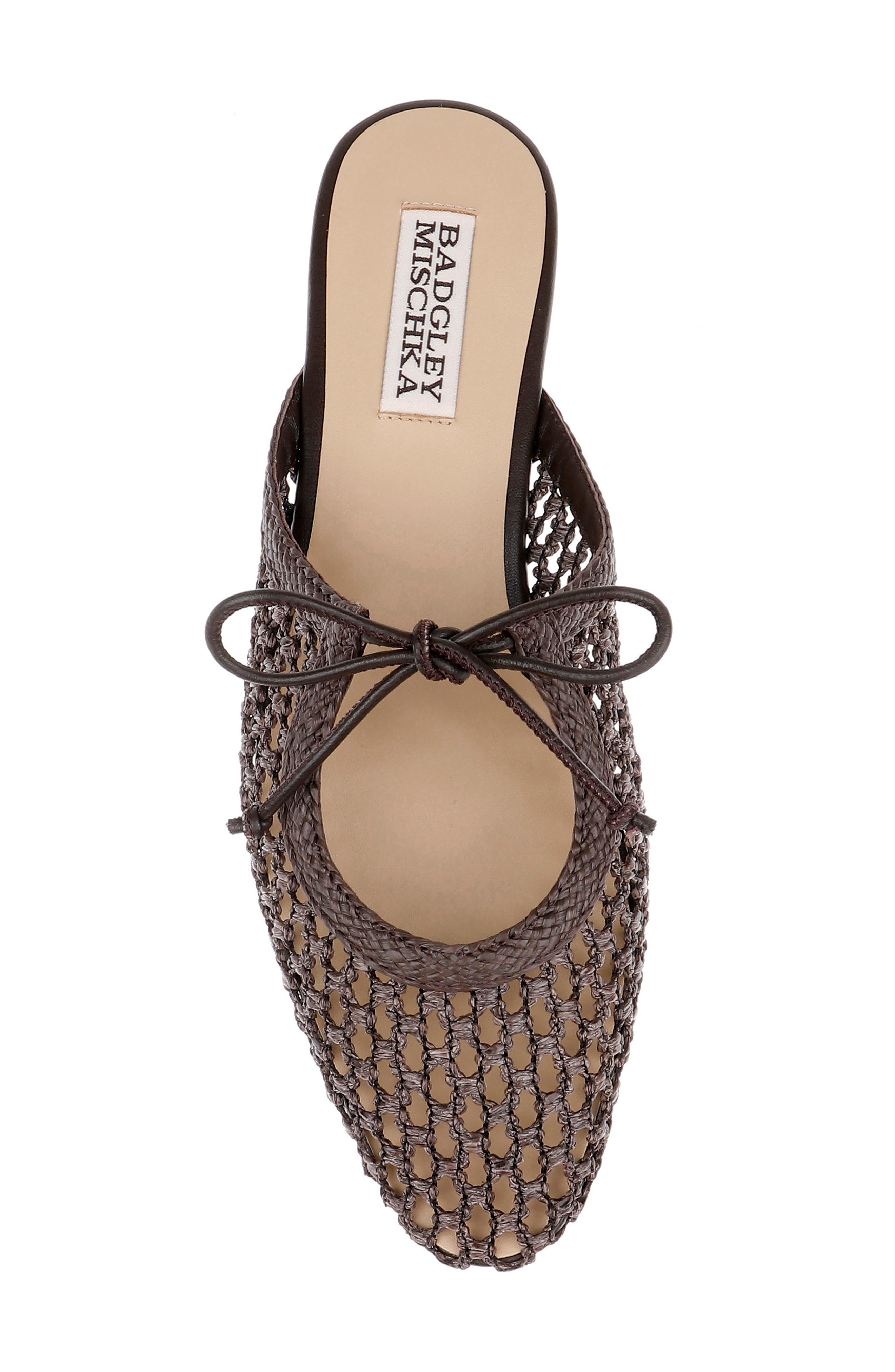 Badgley Mischka Collection Xailee Woven Mule, Alternate, color, Brown