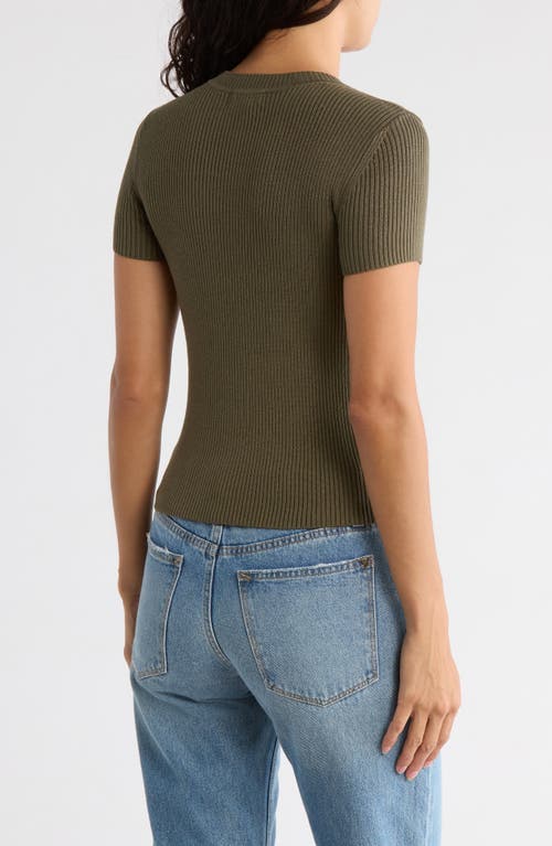 Leith Compact Sweater Tee In Green