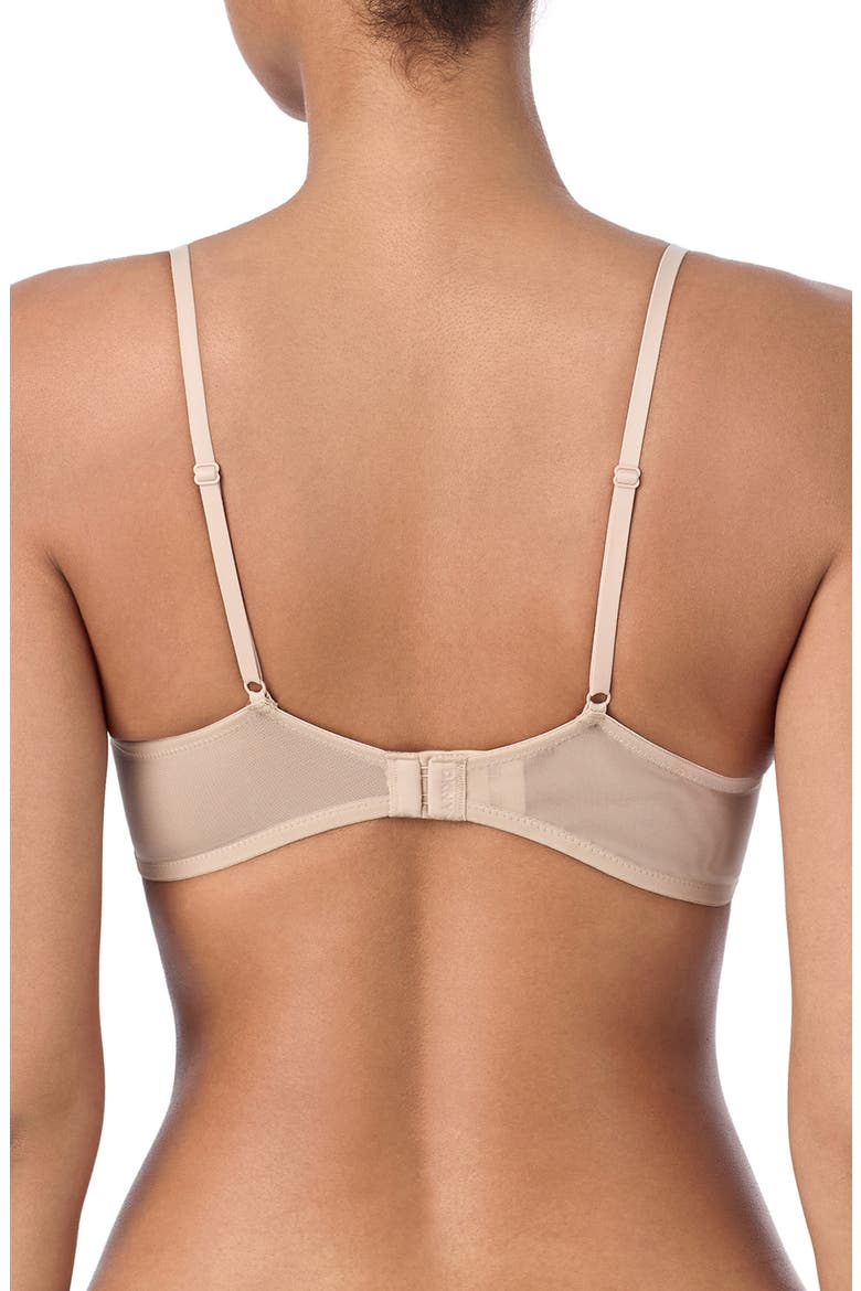 Deco Underwire Lace Balconette Bra, Alternate, color, CASHMEREND