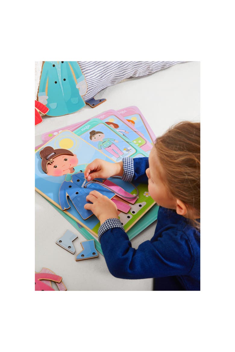 Dress Me Threading & Lacing Activity, Alternate, color, MULTI