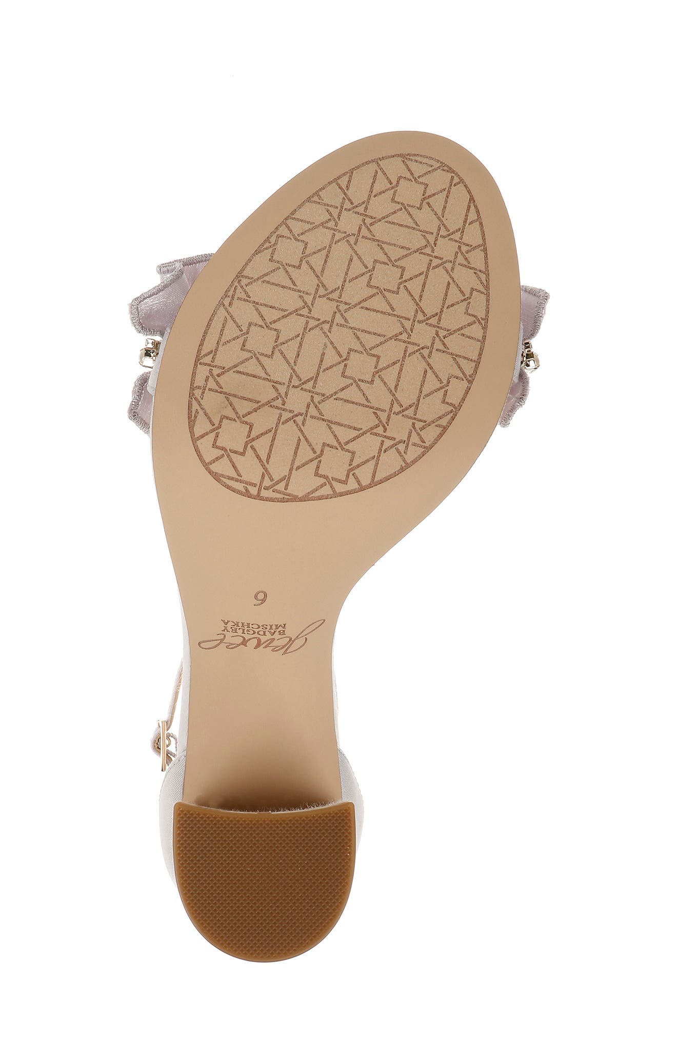 Jewel Badgley Mischka Deva Sandal, Alternate, color, Lilac Fabric