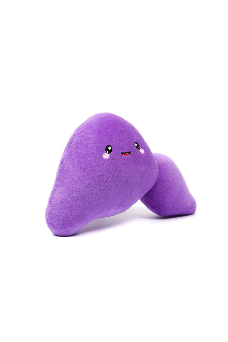 Liver Plushie Organ Toys, Alternate, color, Medium Purple