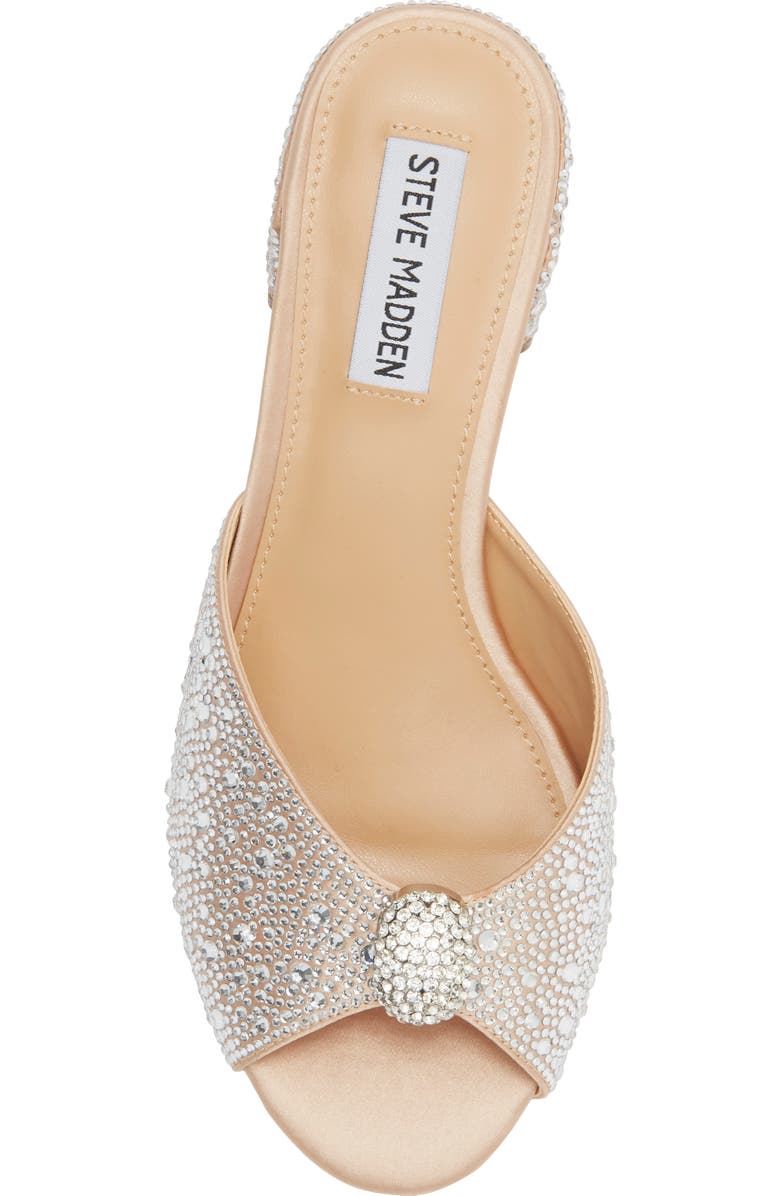 Steve Madden Melodee Crystal Embellished Slide Sandal, Alternate, color, Rhinestone