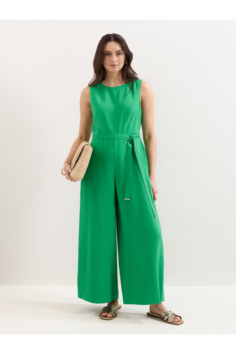 Marta Wide Leg Jumpsuit, Main, color, Green