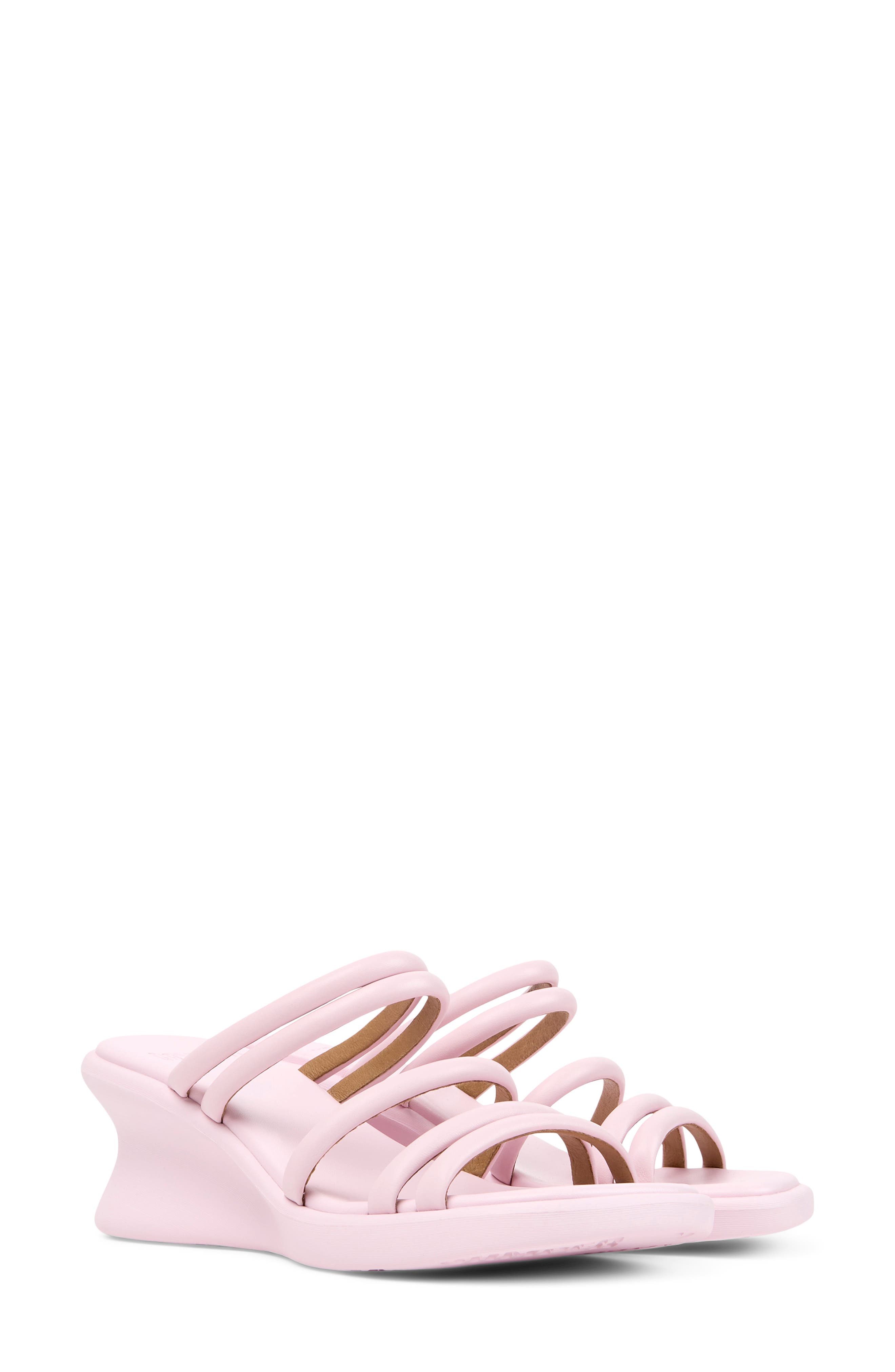 Camper Louise Wedge Sandal, Main, color, Light/ Pastel Pink