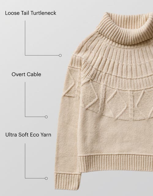Carve Designs Neve Fairisle Turtleneck In Green