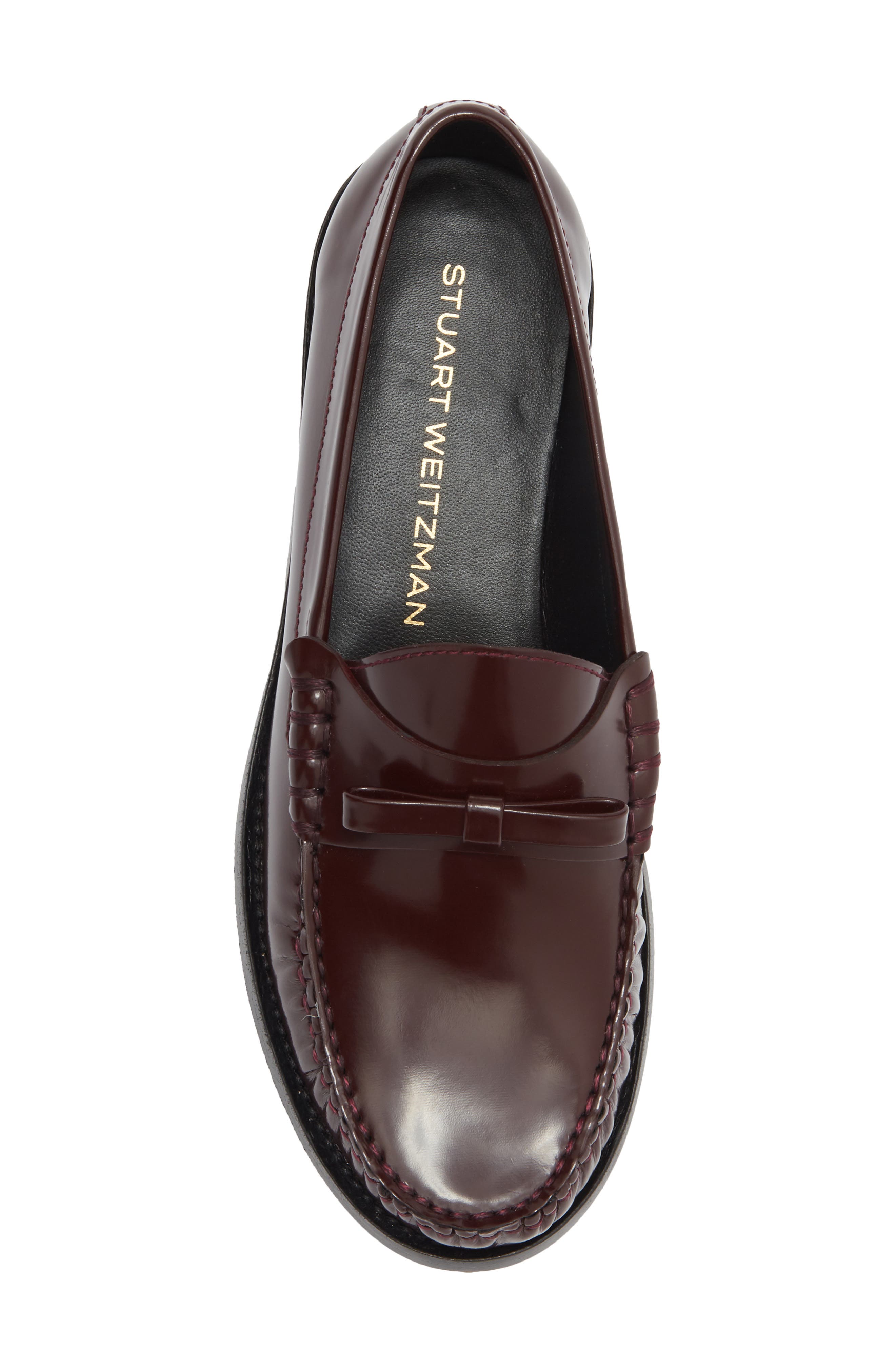 Lottie Bow Loafer, Alternate, color, DARK CABERNET