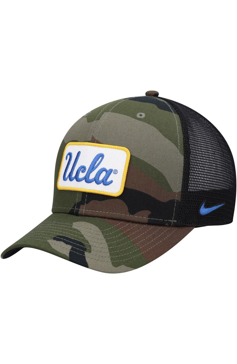 Nike Men's Nike Camo/Black UCLA Bruins Classic99 Trucker Snapback Hat, Main, color, 