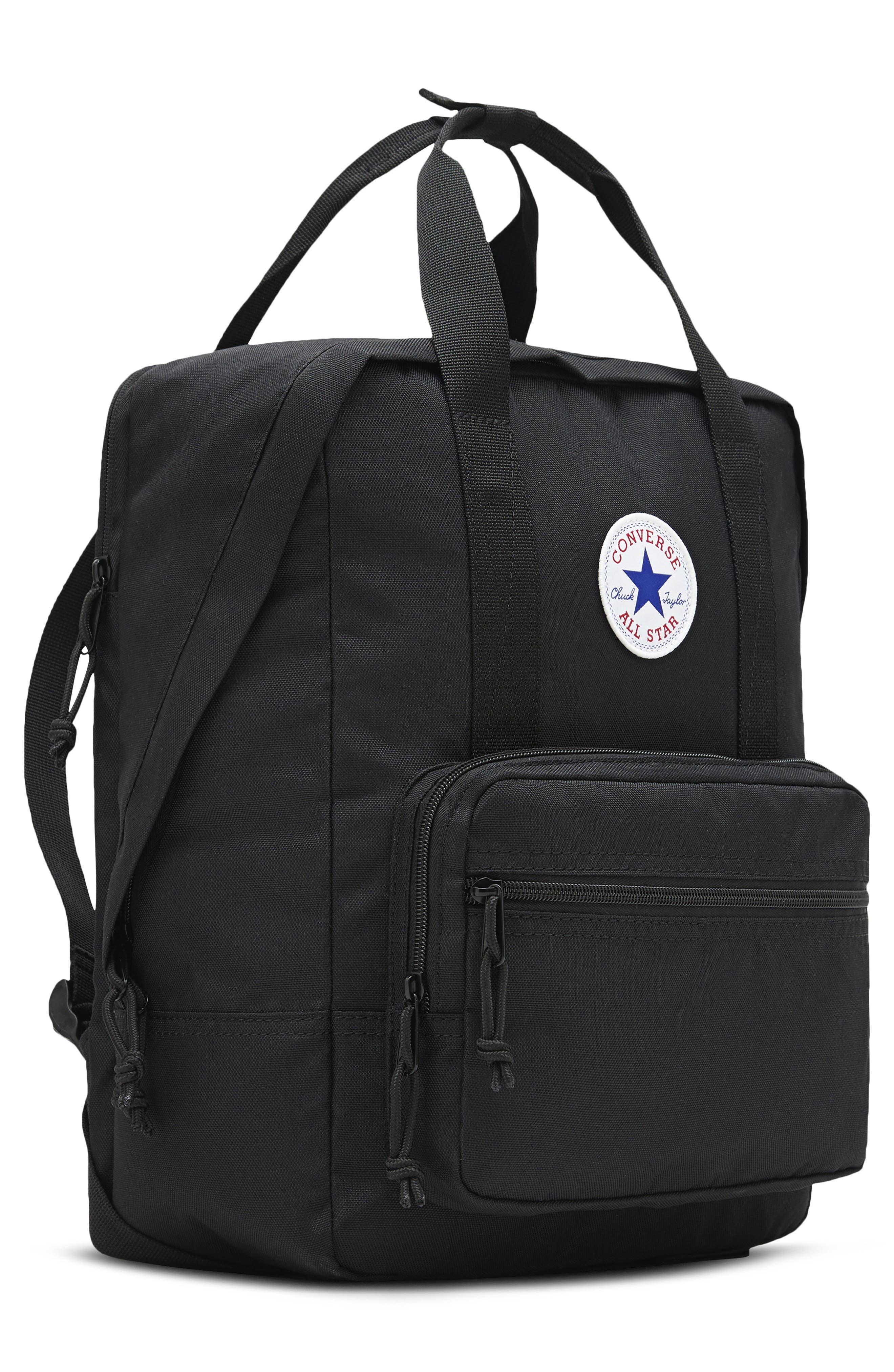 Converse Square Backpack, Alternate, color, Black