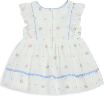 Embroidered Cotton Party Dress