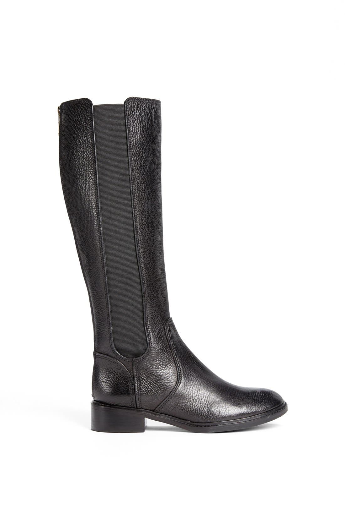 Tory Burch 'Christy' Leather Riding Boot, Alternate, color, 
