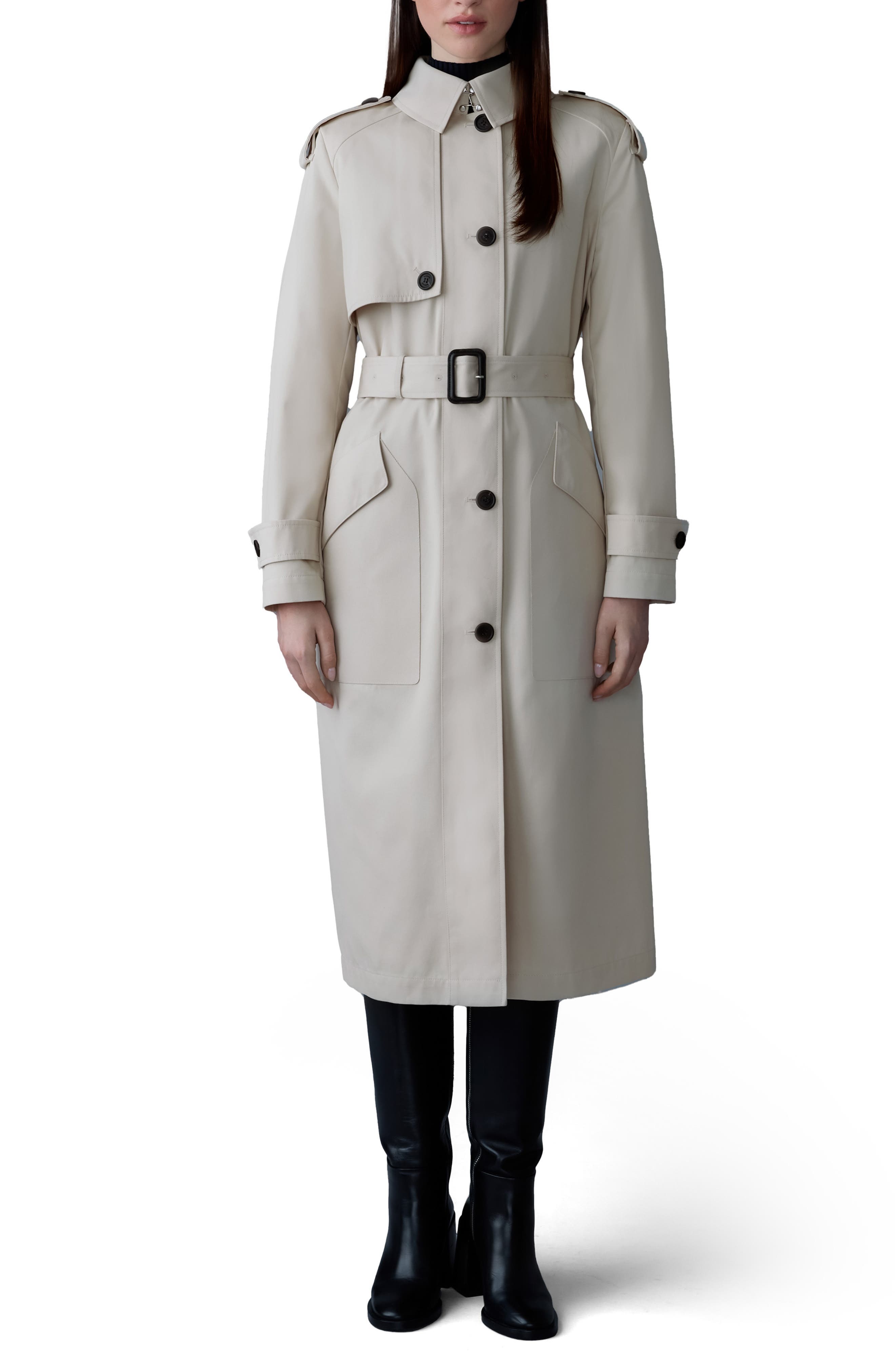 Mackage Akili Water Repellent Trench Coat (Women) | Nordstrom
