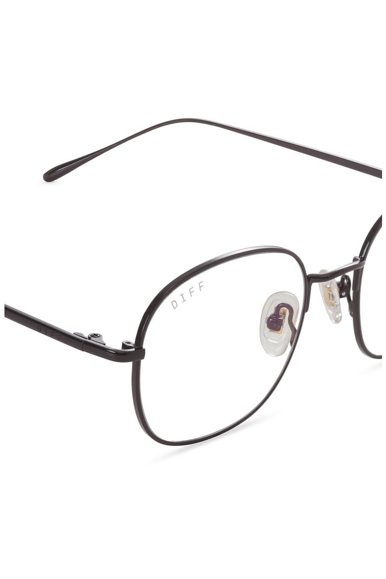 Reid 51mm Round Optical Glasses, Alternate, color, BLACK