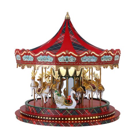 16 In. Holiday Carousel
