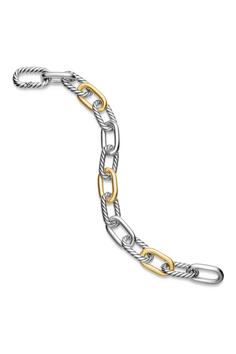 DY Madison® Sterling Silver & 18K Yellow Gold Chain Bracelet, 11mm, Alternate, color, STERLING SILVER WITH 18K GOLD