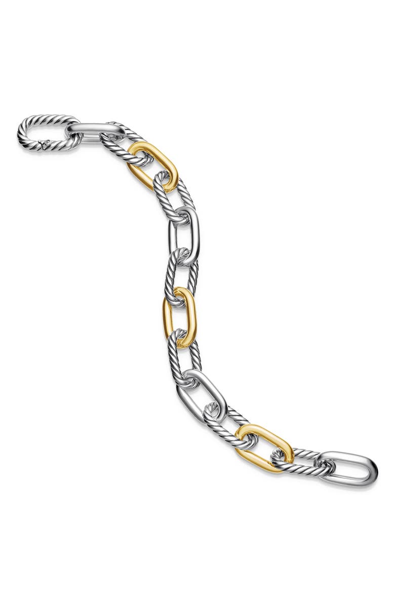 David Yurman DY Madison<sup>®</sup> Sterling Silver & 18K Yellow Gold Chain Bracelet, 11mm, Alternate, color, Sterling Silver With 18K Gold