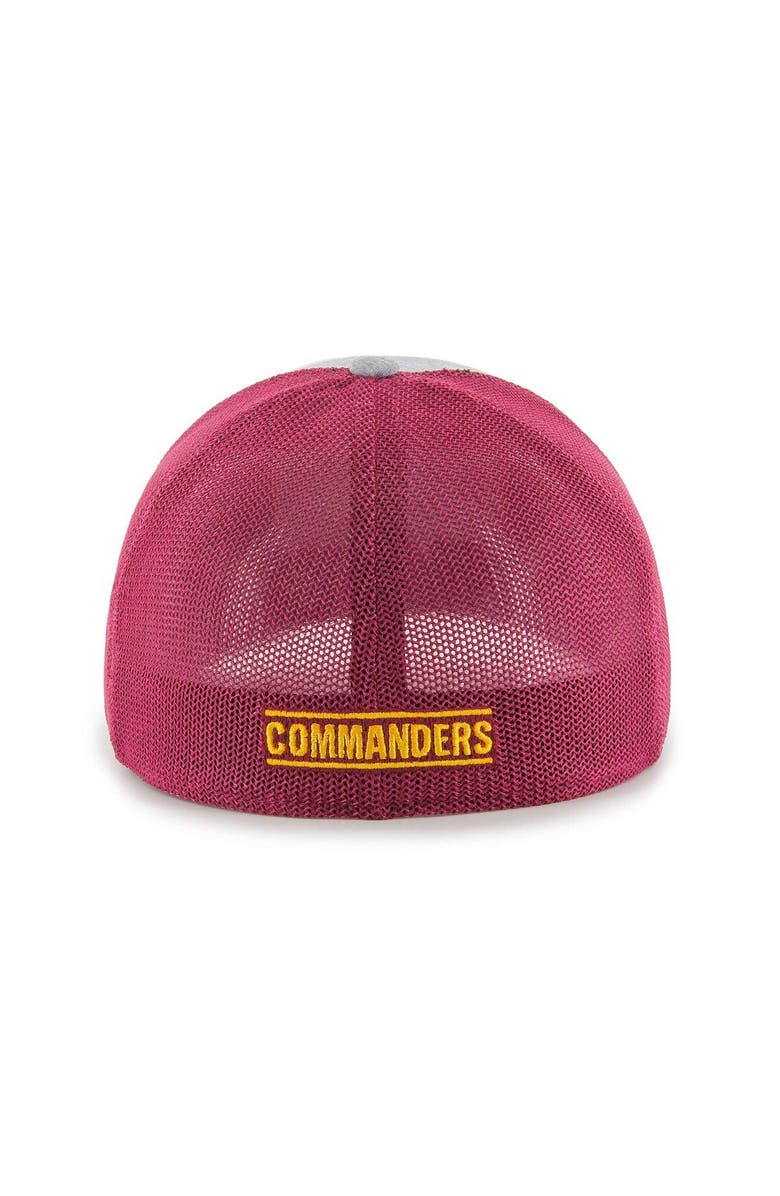 '47 Men's '47 Heathered Gray/Burgundy Washington Commanders Motivator Flex Hat, Alternate, color, 