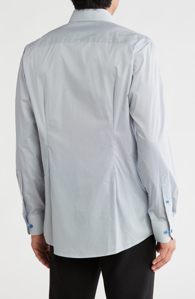 Eton Contemporary Medallion Print Cotton Dress Shirt, Alternate, color,