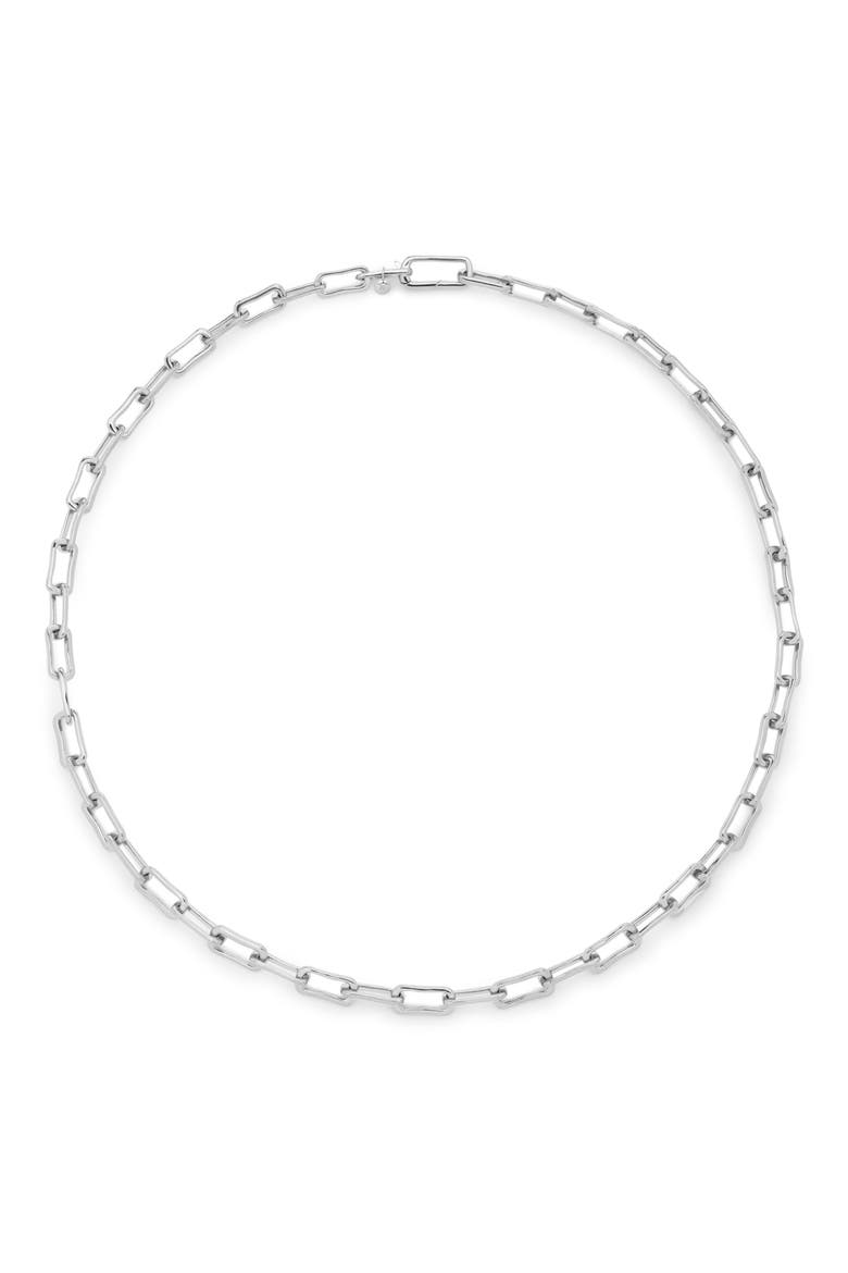 Alta Slim Chain Necklace, Main, color, STERLING SILVER