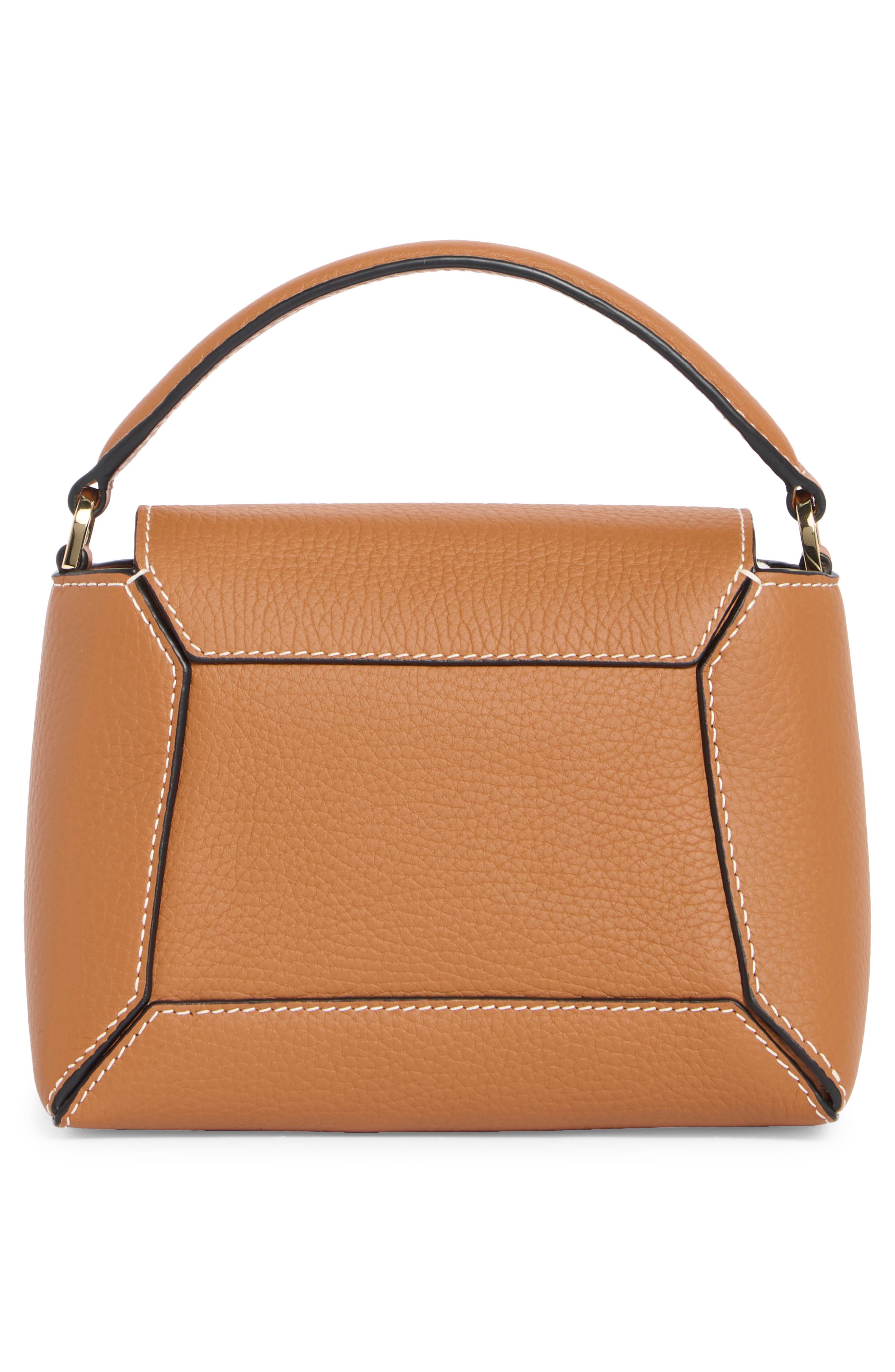 Strathberry Nano Mosaic Grained Leather Top Handle Bag, Alternate, color, 