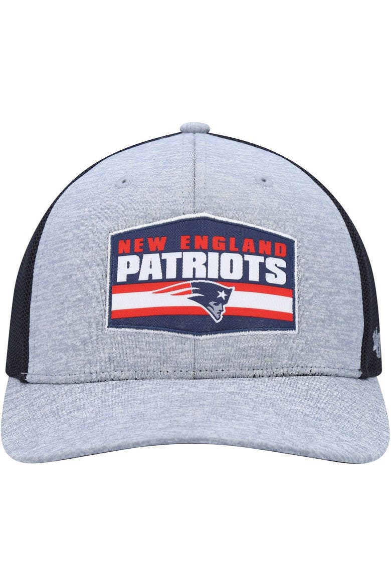 Men's '47 Heathered Gray/Navy New England Patriots Motivator Flex Hat, Alternate, color, Heather Gray