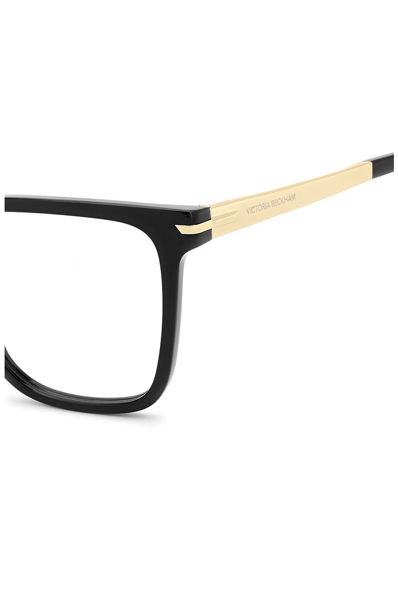 VB 1009 54mm Square Optical Glasses, Alternate, color, BLACK GOLD