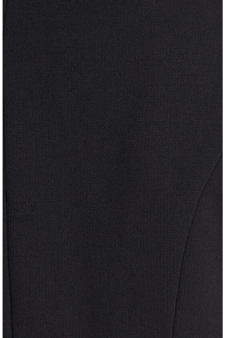 Asymmetrical Coat with Detachable Faux Fur Collar, Alternate, color, BLACK