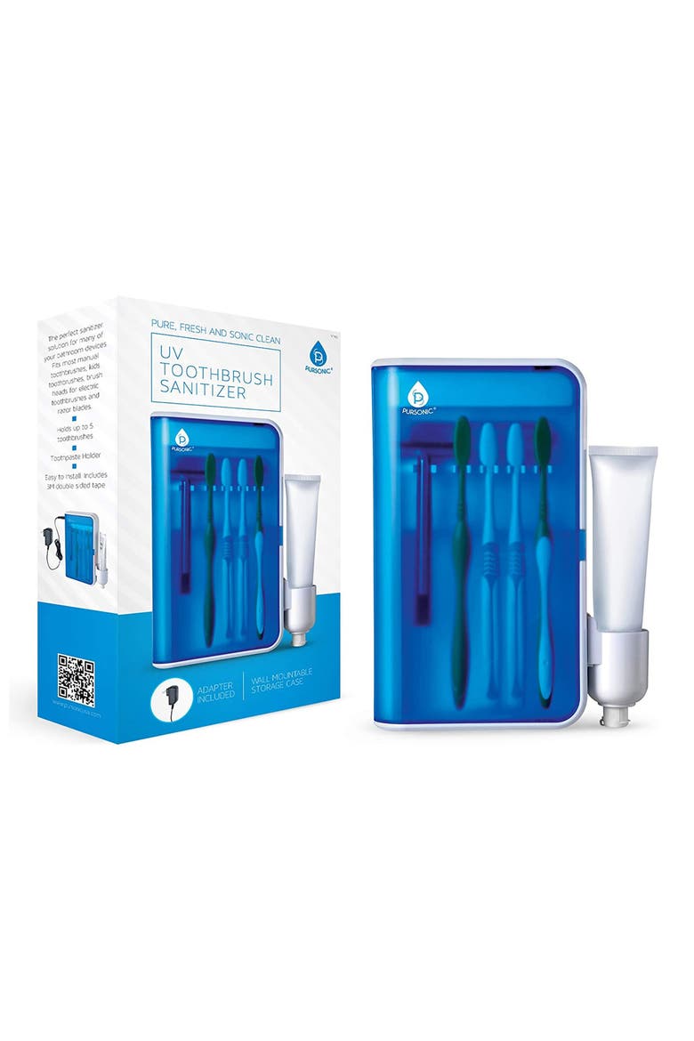 UV Family Toothbrush Sanitizer, Main, color, BLUE