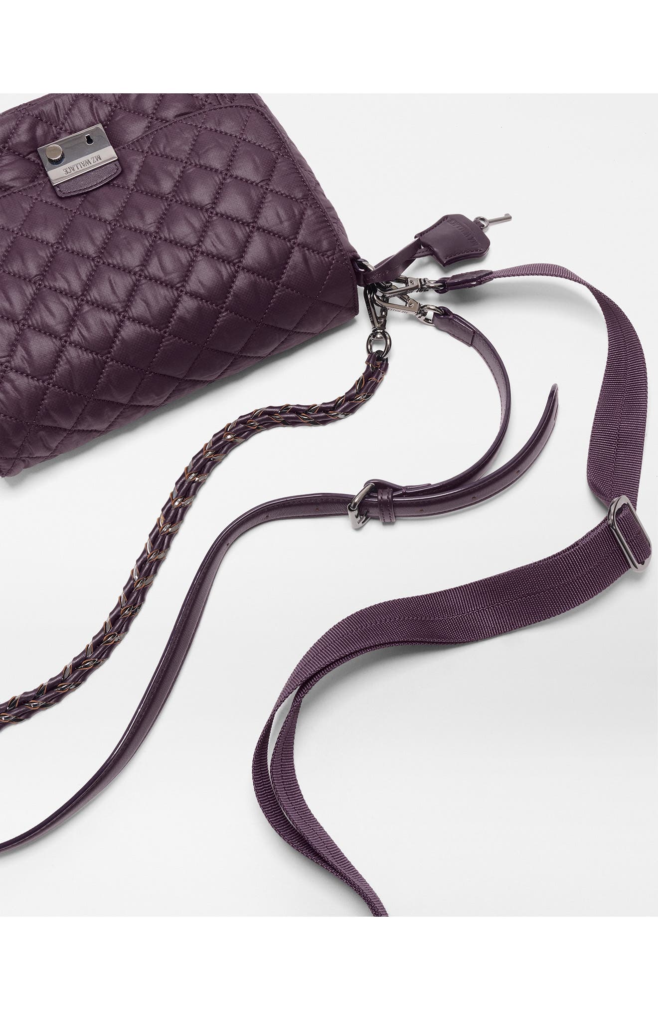 Medium Crosby Lock Crossbody, Alternate, color, RAISIN