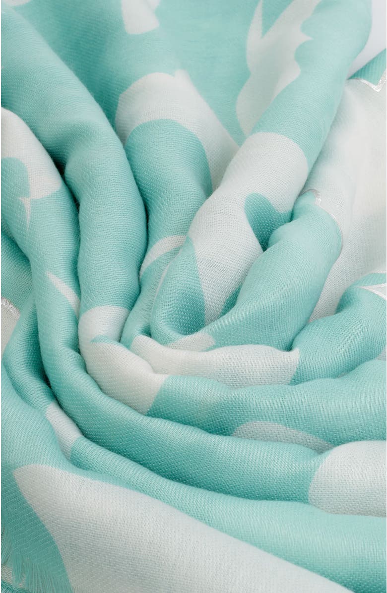 Katie Loxton Printed Foil Scarf, Alternate, color, Floral