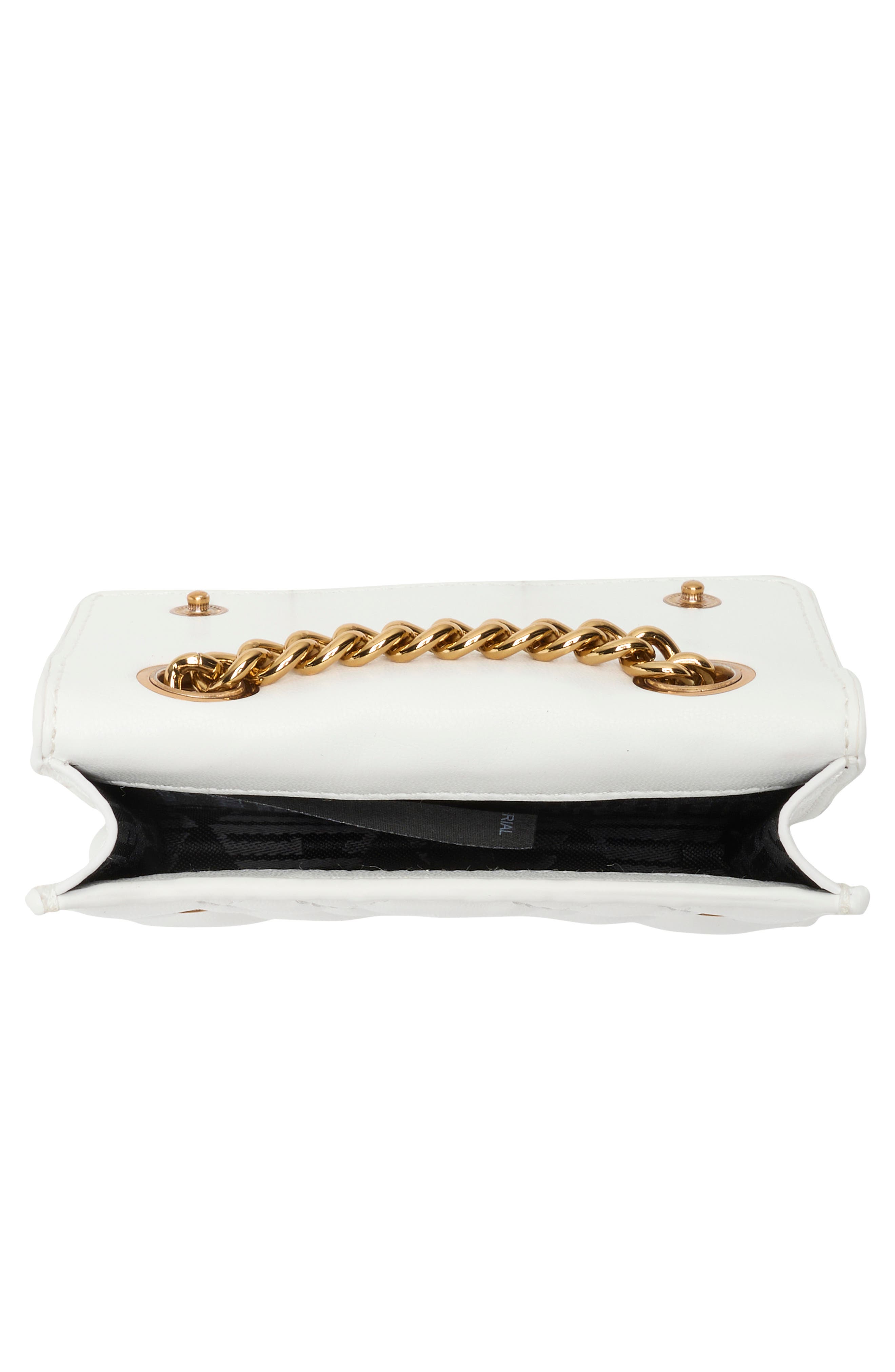 Kurt Geiger London Micro Brixton Quilted Crossbody Bag, Alternate, color, White