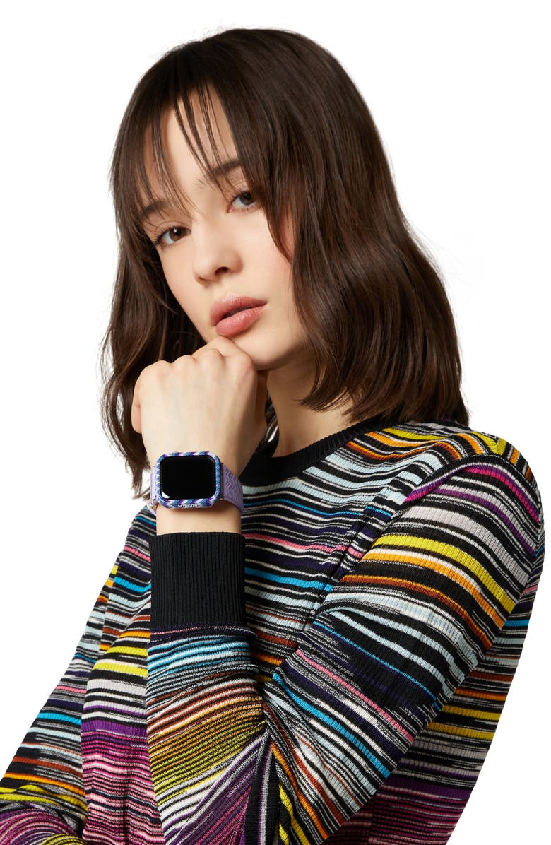 Missoni Zigzag 41mm Apple Watch<sup>®</sup> Cover, Alternate, color, Multi Purple