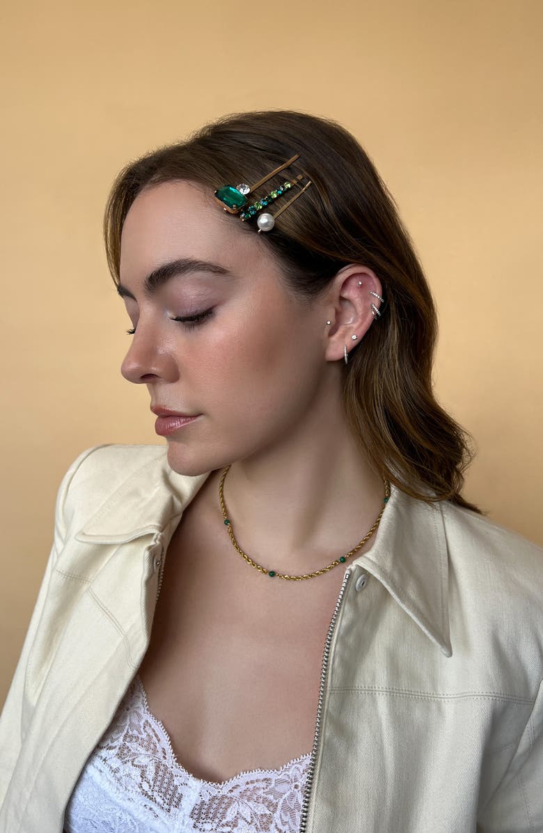 Petit Moments Glamour 3-Pack Crystal Hairpins, Alternate, color,