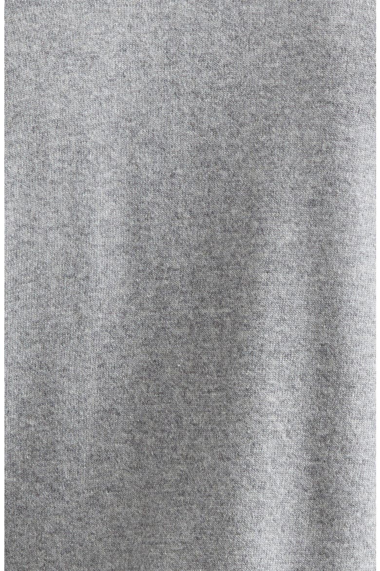 Logo Embroidered Wool & Cashmere Crewneck Sweater, Alternate, color, LIGHT GREY MELANGE