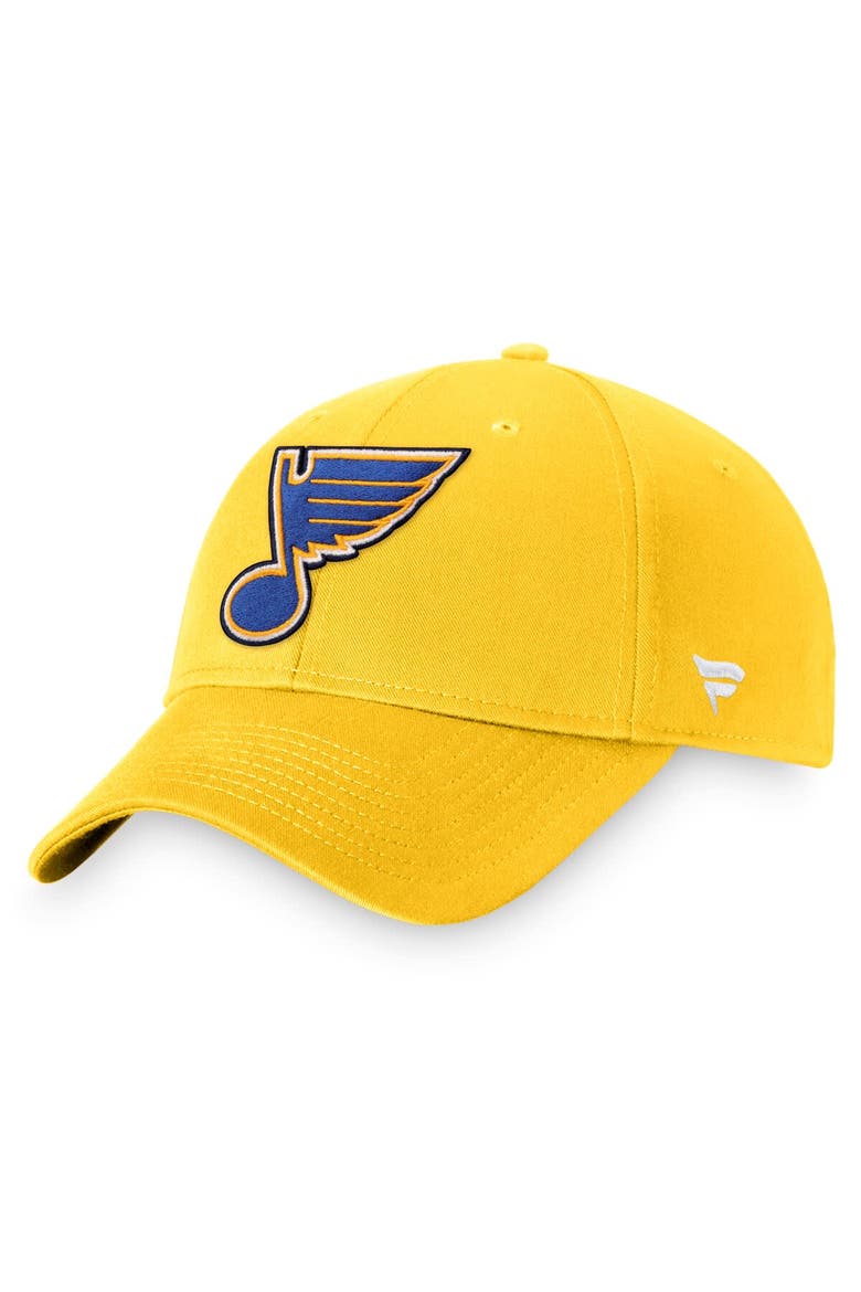 Men's Fanatics Branded Gold St. Louis Blues Core Adjustable Hat, Main, color, Gold
